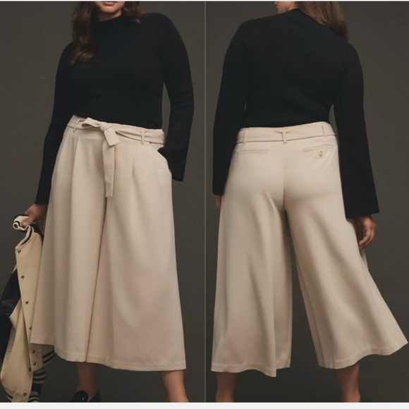 Anthropologie Maeve Tie-Waist Culottes - Picture 5 of 10